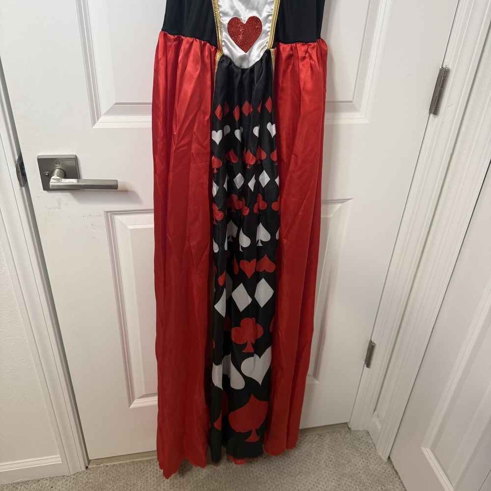 Deluxe Queen of Hearts Halloween Costume By Leg Avenue SIZE M DRESS ONLY - Picture 5 of 10